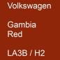 Preview: Volkswagen, Gambia Red, LA3B / H2.